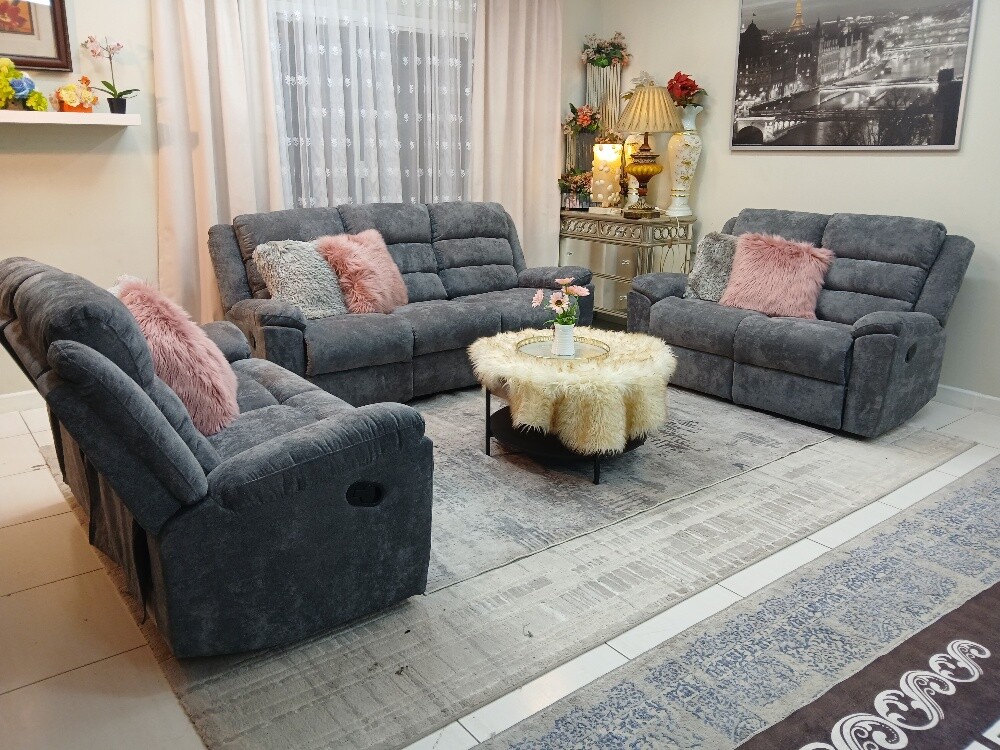 Luxury recliner sofa set - 4
