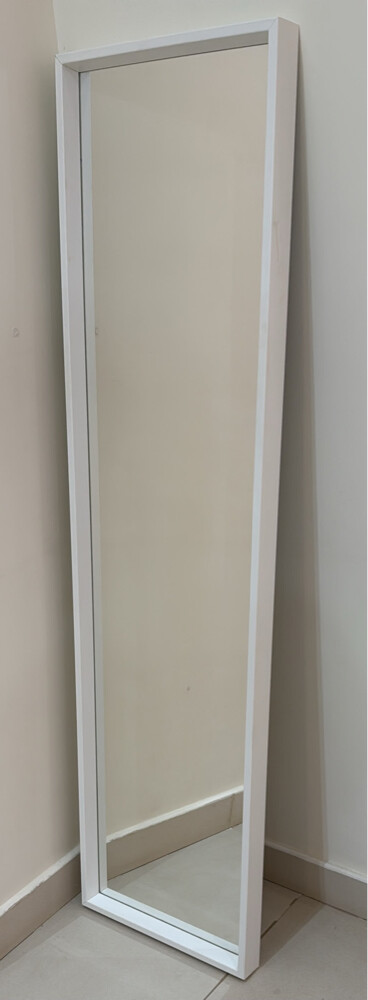 White wooden-framed mirror from IKE - 1
