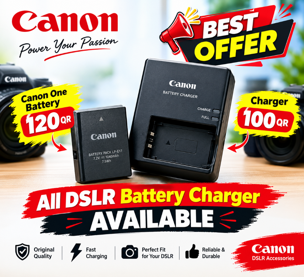 canon battery & charger - 1