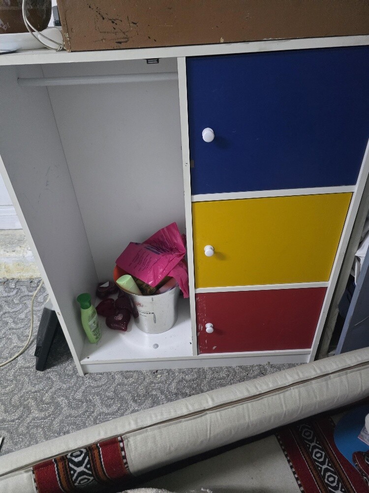 A bookcase and a cabinet—both for j - 8