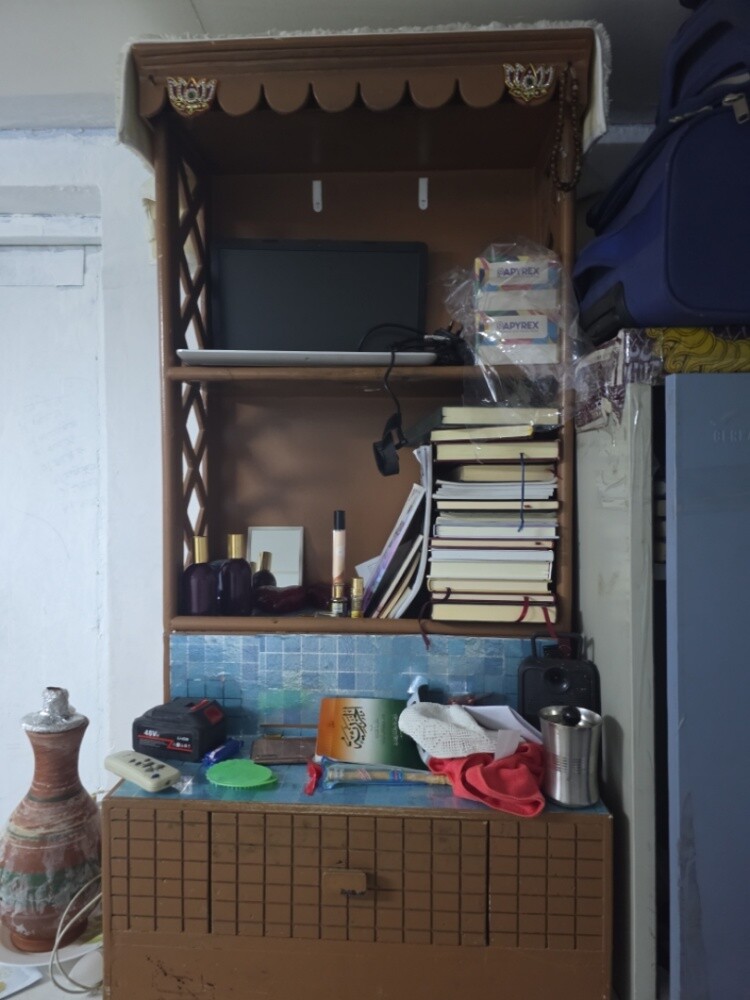A bookcase and a cabinet—both for j - 4