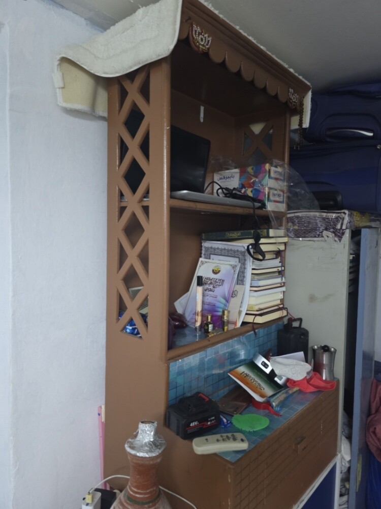 A bookcase and a cabinet—both for j - 3