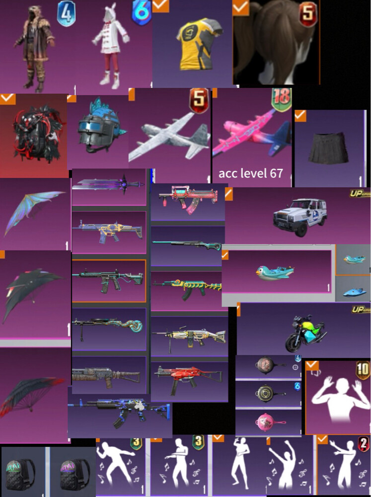 RARE EMOTES IN M416 lvl4 s5 hair - 1