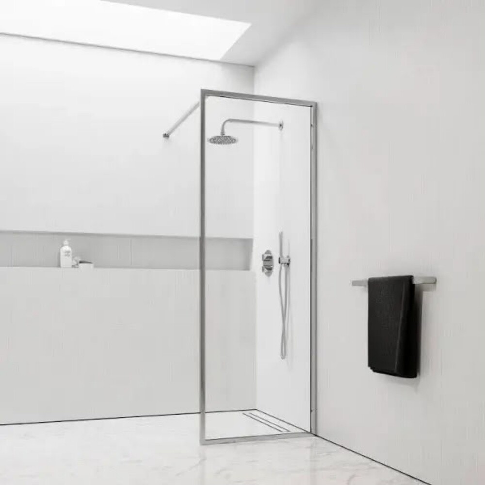 Glass partition for bathroom shower - 1