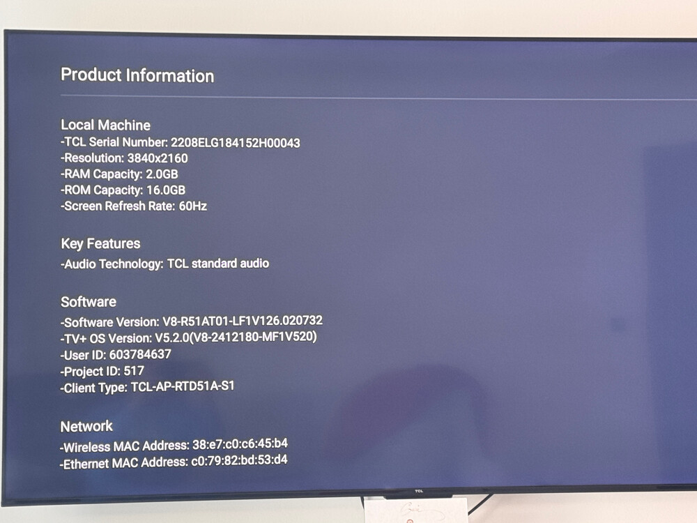 TV and Stand 75 inch Smart TV - 2