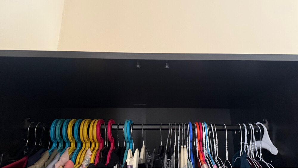 black brown 3 door wardrobe  - 2