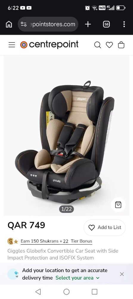 Giggles GlobeFIX car seat - 5