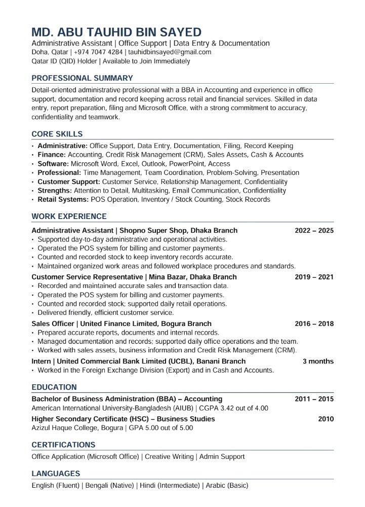 I am looking for a job. - 1