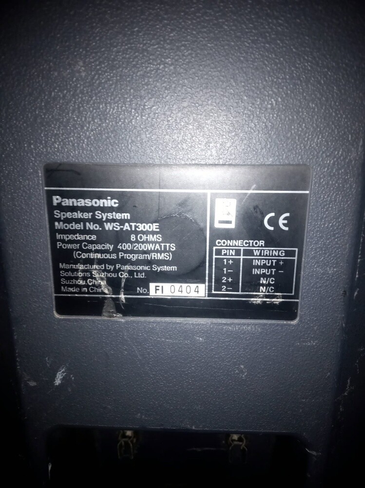 Panasonic speakers - 2
