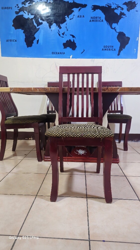 6-Seater Dining Table (Marble Top D - 5