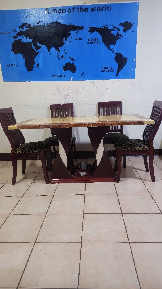 6-Seater Dining Table (Marble Top D - 4
