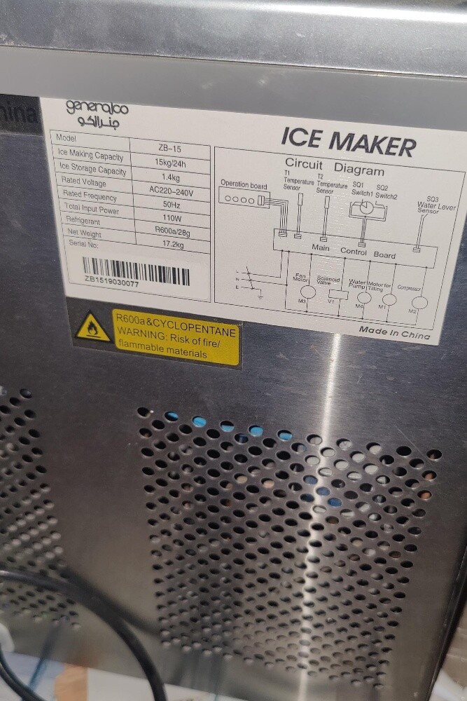 Generalco Ice Maker Machine 15kg/24 - 8