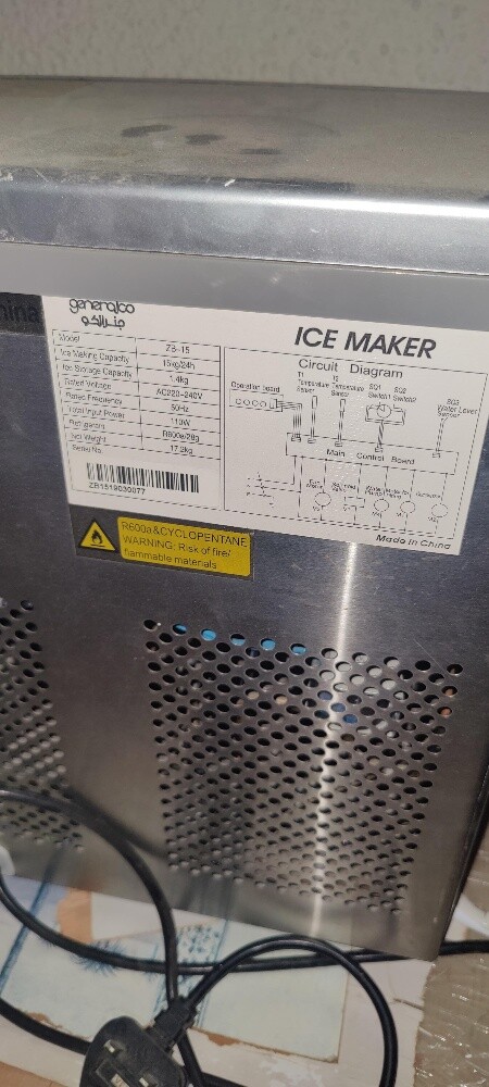 Generalco Ice Maker Machine 15kg/24 - 9