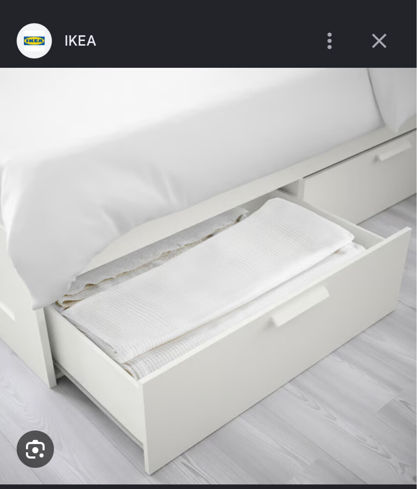 ikea brimnes 140x200 with mattress  - 2