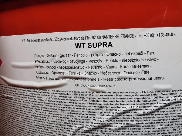 FOR SALE 10 DRUMS OF WP SUPRA - 3