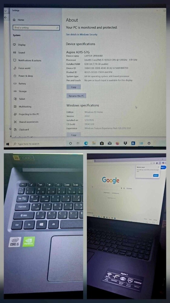 4sale /Chench : Acer Aspire 3 lapto - 4