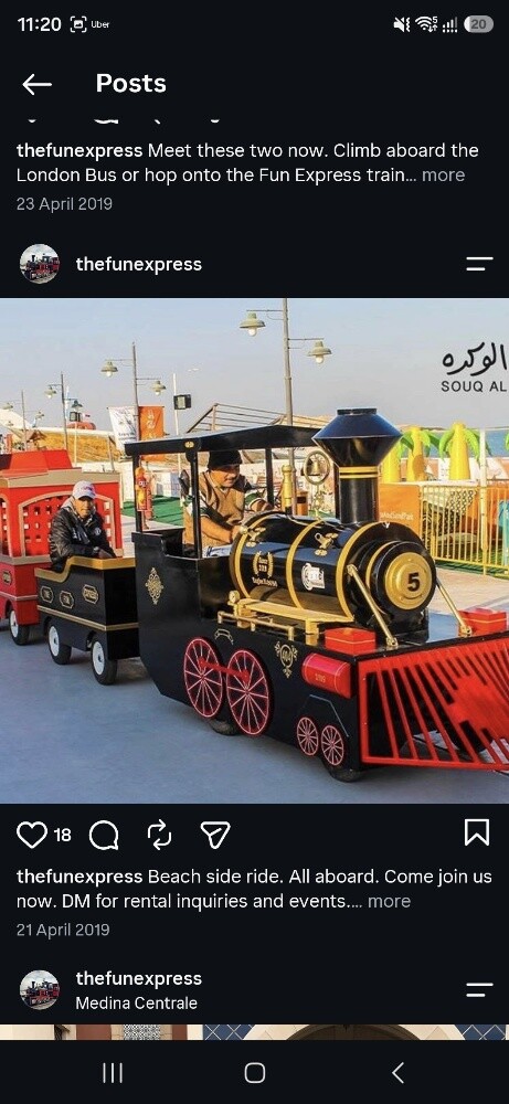 قطار ترفيهي كهربائي بدون مسارات ل - 2