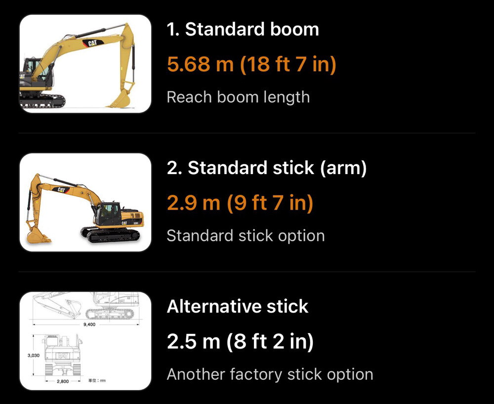 Cat standard boom and stick - 6
