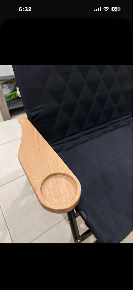 folding camping chair with cup hold - 2