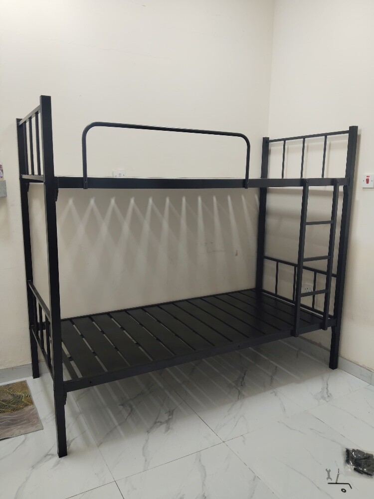 Metal Bunk Bed & mattress available - 8