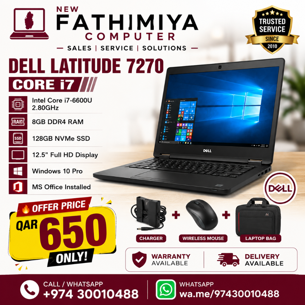 Dell Latitude 7270 – Core i7
Int - 1