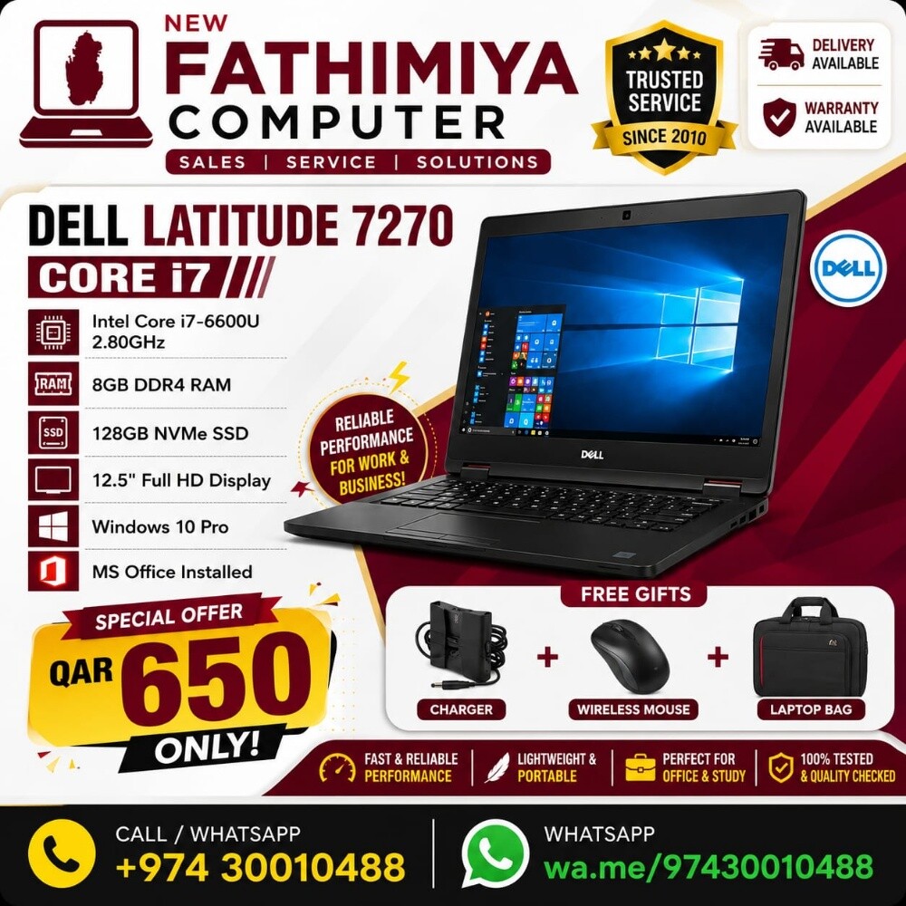 Dell Latitude 7270 – Core i7
Inte - 1