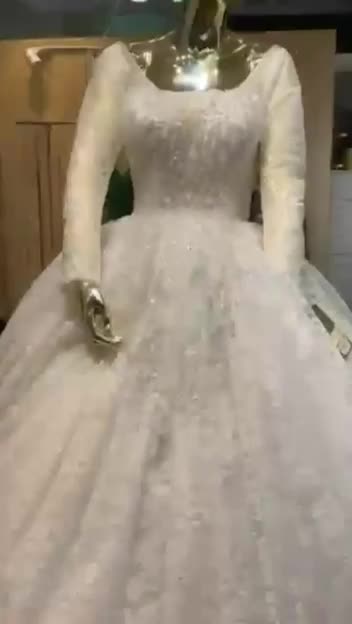 فستان زفاف فخم مقاس لارج  - 5