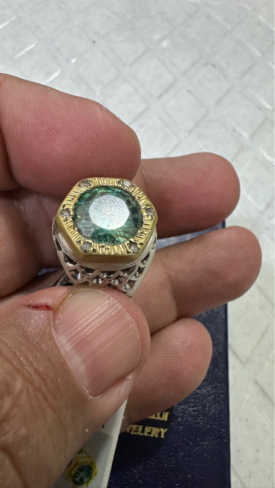 خاتم ايرانى يدوى مع شهاده  - 4