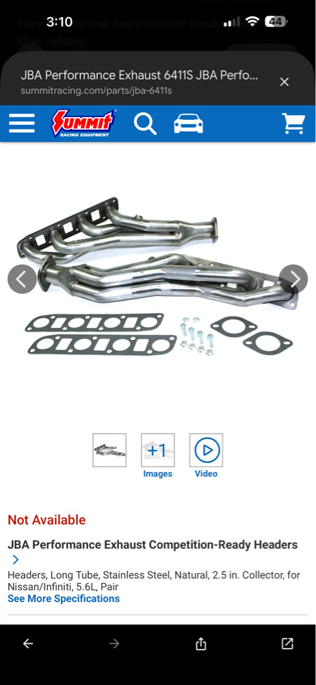 headers nissan patrol 400 - 3