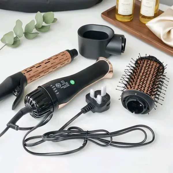 DENX 3-in-1 Hair Dryer Brush Set - 4