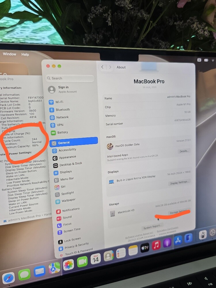 16/1TB 14" Macbook M1 Pro Gray - 4