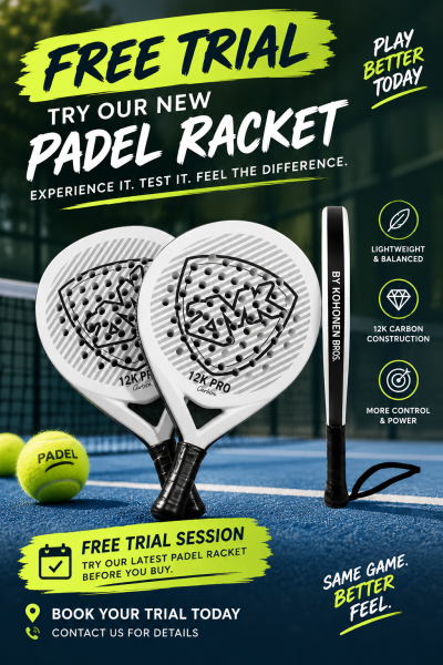FREE Trial before u buy our racket - 1