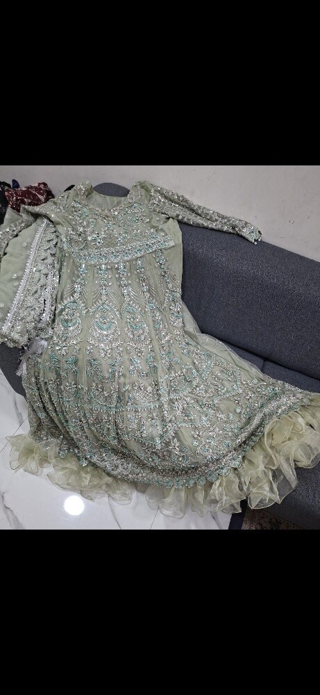 Beautiful heavy maxi and dupatta - 1