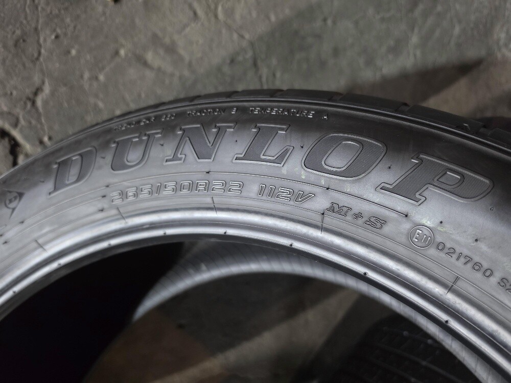 265/50/22 Dunlop Tyre Japan - 5