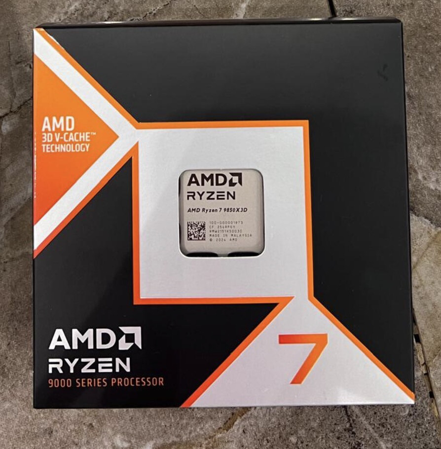 AMD Ryzen 79850X3D CPU Processor, 8 - 1