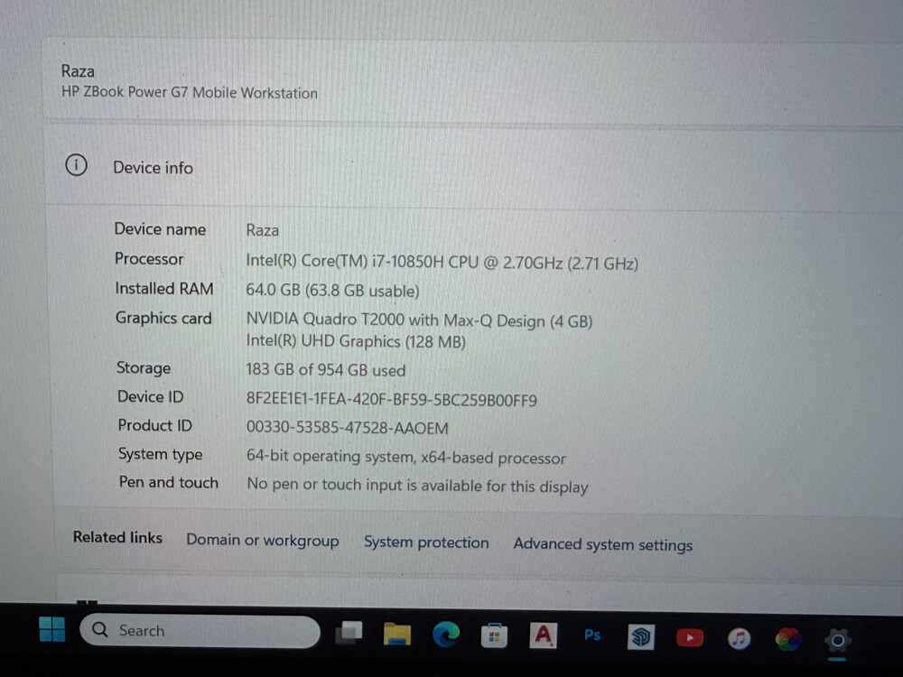Hp zbook workstation i7 10th gen - 3