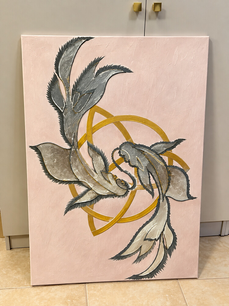 paint was a pink background - 1