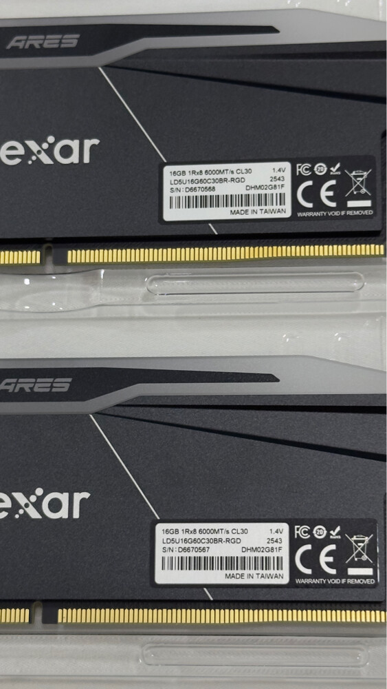 NEW RAM LEXAR CL30/ 32GB WARRANTY - 3