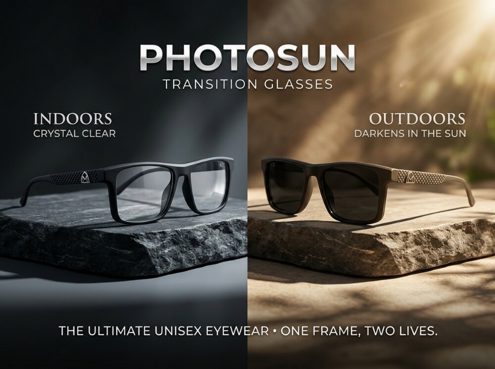 Stylish Matte Black Square Eyeglass - 5