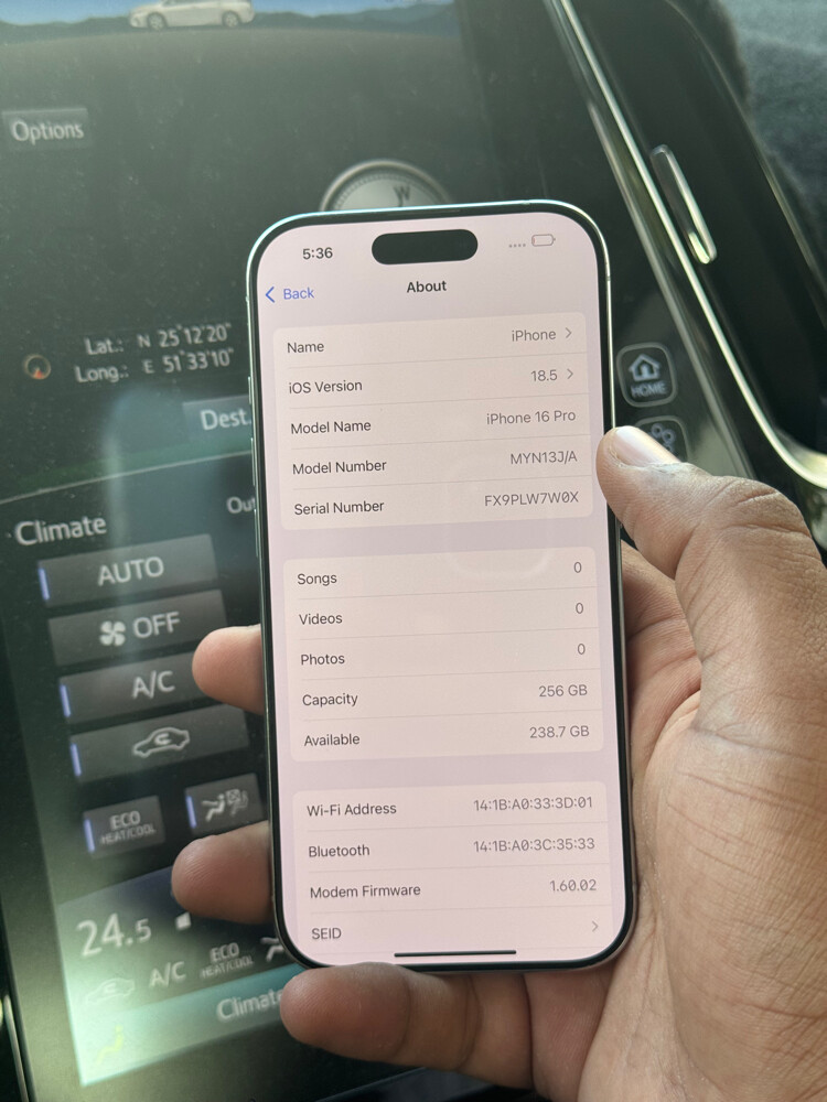 Iphone 16 Pro 256GB - 6