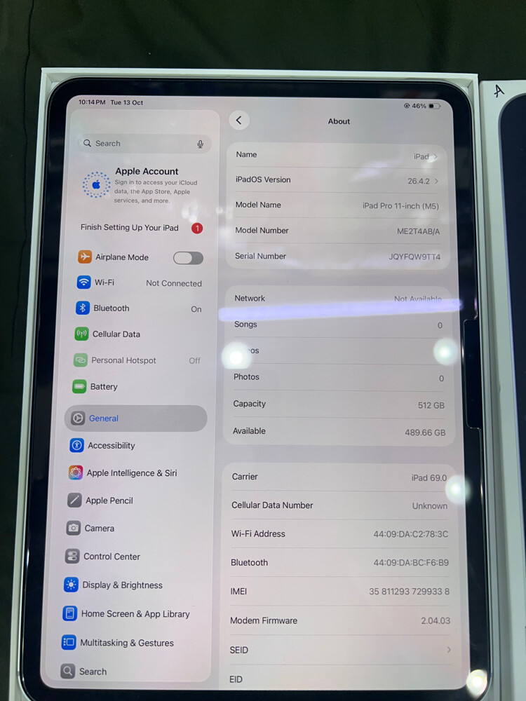 ايباد 11 برو ام5 شريحة 512 اسبوع - 4