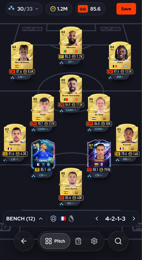FC27 Account for sell - 2