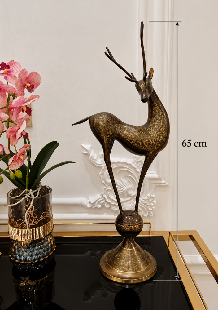 Handmade Brass Deer figure - 1
