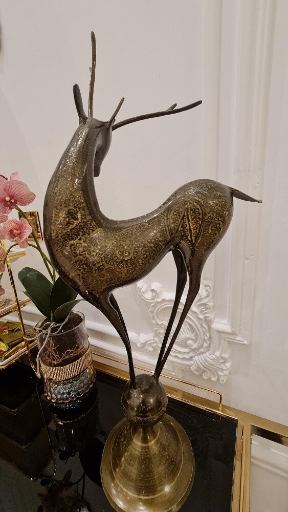 Handmade Brass Deer figure - 4