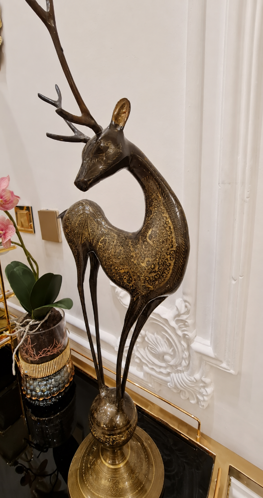Handmade Brass Deer figure - 2