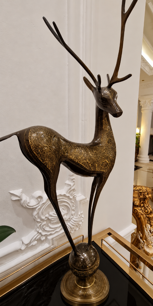 Handmade Brass Deer figure - 3