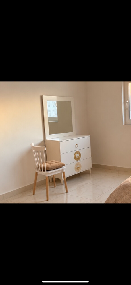 Double bed with a vanity table - 1