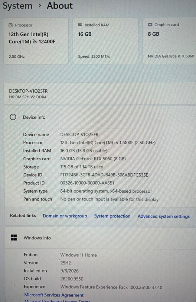 RTX 5060 pc - 2