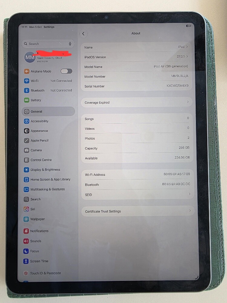 Apple iPad Air 5 (M1) 256GB Wi-Fi - 3
