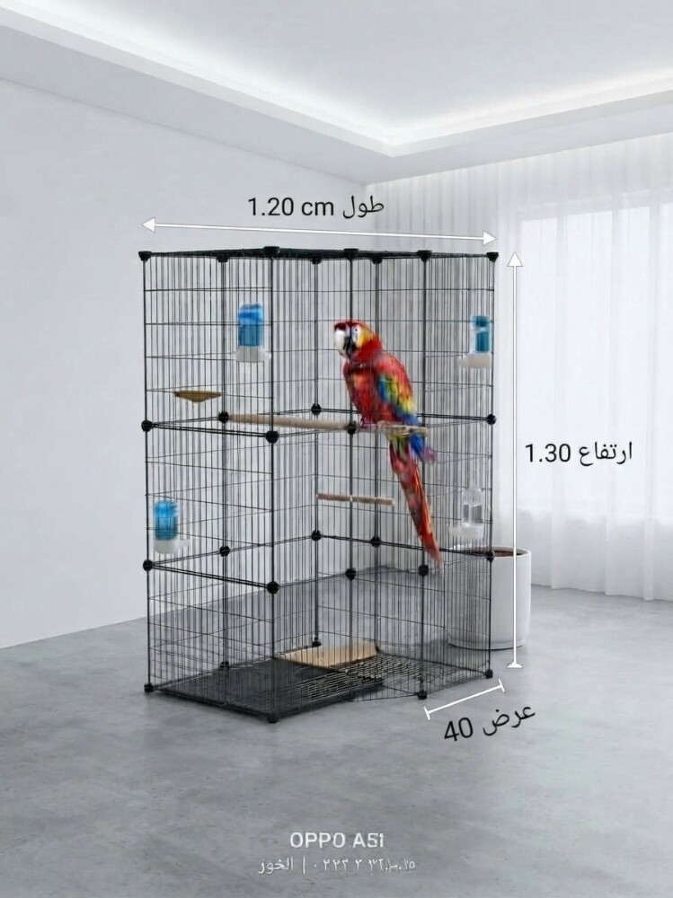 قفص طيور زينه حجم كبير - 1